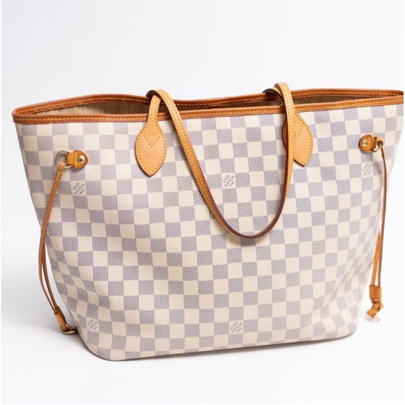 Louis Vuitton Damier Azur Canvas Neverfull MM - Picture 1 of 14